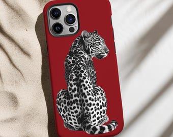 Leopard Phone Case / Trendy Animal Print Tough Phone Case / iPhone 17 16 15 14 13 12 11 / Samsung 25 24 23 22 21 20 Pro Plus Max