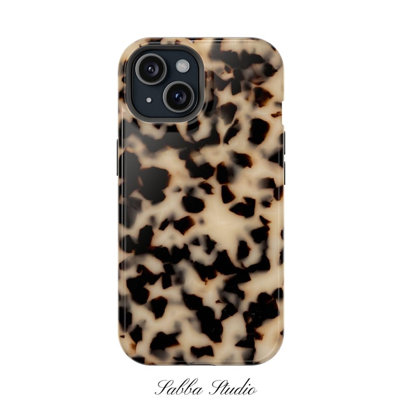 Blonde Tortoise Shell Print Phone Case / Animal Print MagSafe Phone Case / iPhone 17 16 15 14 13 Pro Plus Max Mini image 11