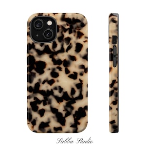 Blonde Tortoise Shell Print Phone Case / Animal Print MagSafe Phone Case / iPhone 17 16 15 14 13 Pro Plus Max Mini image 6