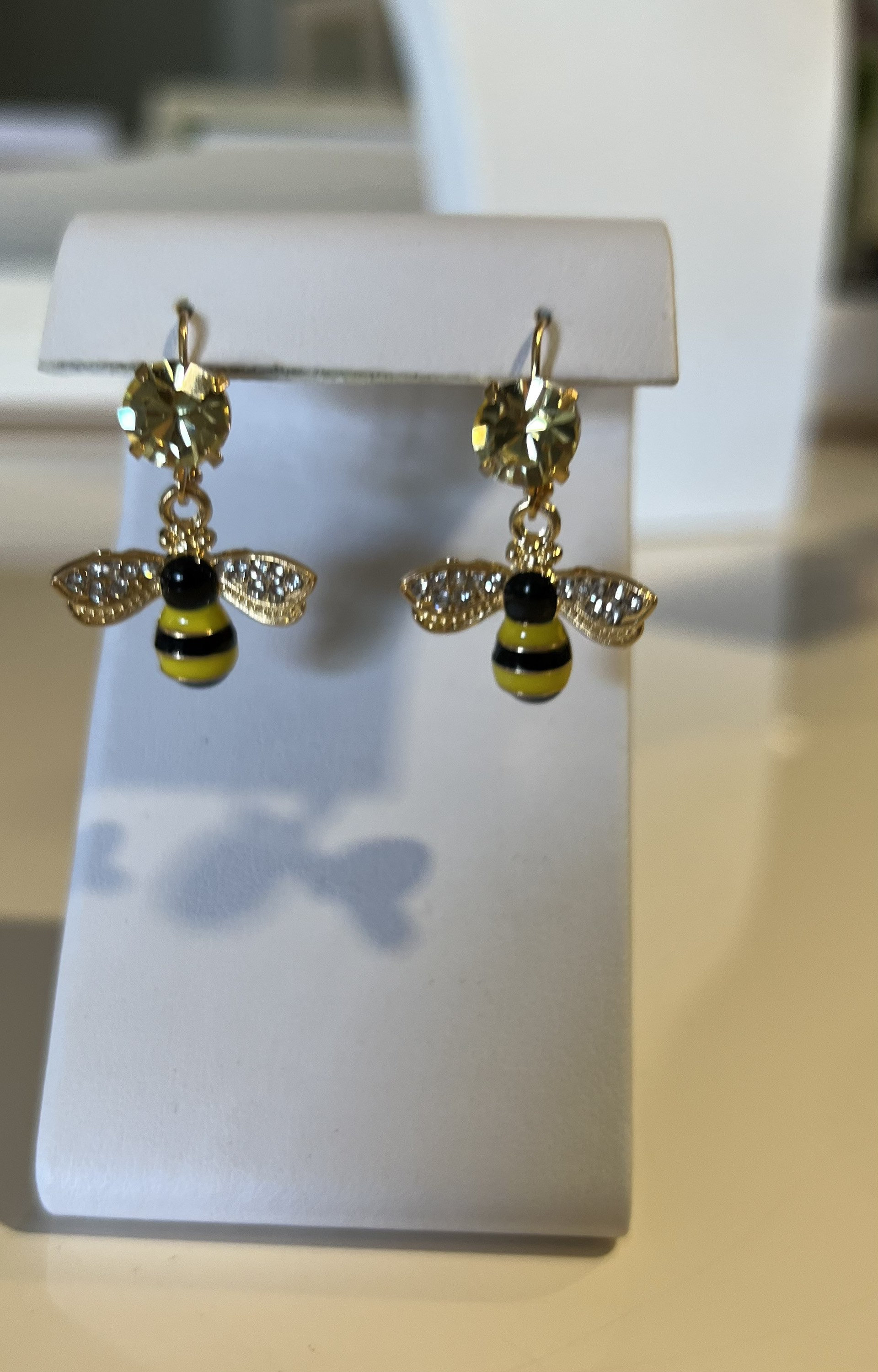 SWAROVSKI スワロフスキー　ハチ　ピアス　BEE イエローゴールド SWAROVSKI - SWAROVSKI(スワロフスキー) ピアス - ゴールド