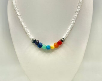 Funight Collana Surf Surfista Coco Etnico Legno Perle Di Coco Girocollo Tribale Ciondolo Uomo Donna Bambino Nero Bianco, Legno, Perla - Foto 2