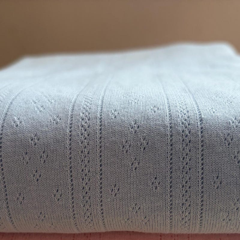 Pointelle Rib Pointelle Fabric - Etsy