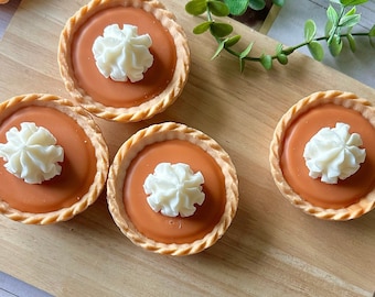 Pumpkin Pie Wax Melts  | Food Shaped Soy Wax Candle Melts For Warmer | Fall Wax Melts