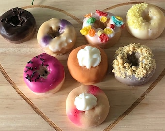 Donut Wax Melts Variety Box | Food Shaped Soy Wax Candle Melts For Warmer