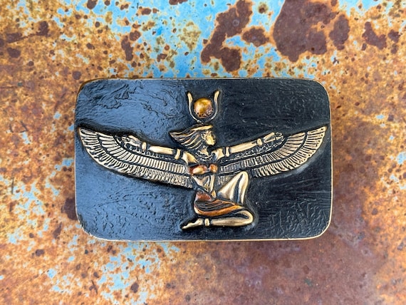 IsIs Belt Buckle The Egyptian goddess Isis can be found on this bronze belt  main image 4