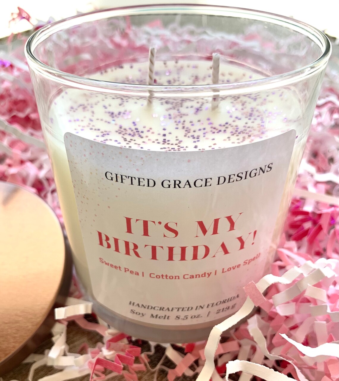 Its My Birthday Candle/ Birthday/ Gift/ Glitter Candle/ Gifts | Etsy