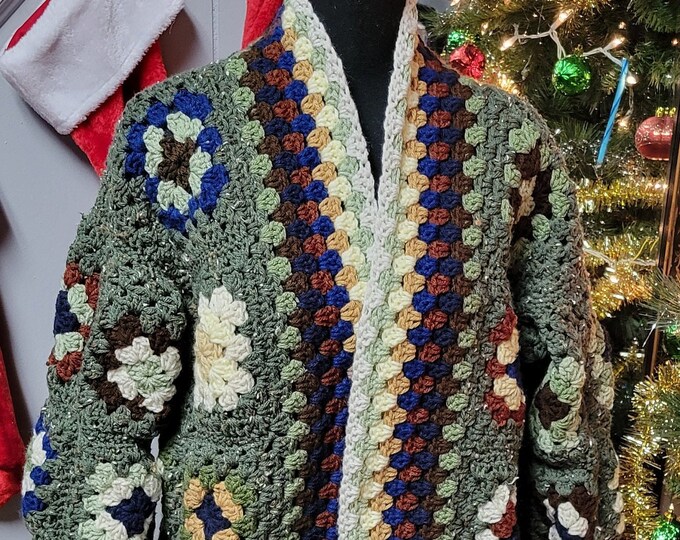 Forrest Granny Square Duster Etsy
