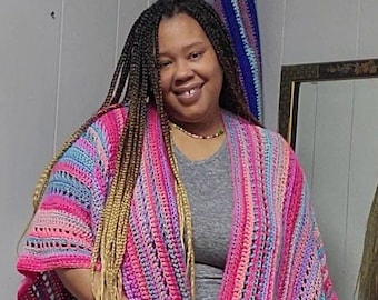 Patrón de Ruana ventoso