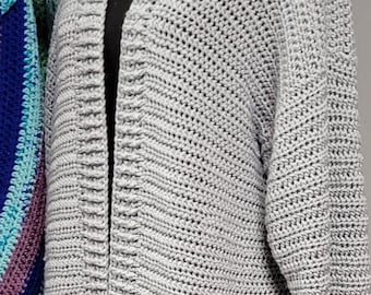 Patrón de cárdigan ligero y acogedor