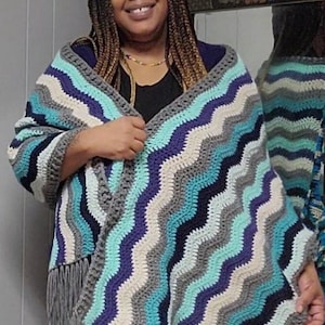 Ripple Blanket Shawl