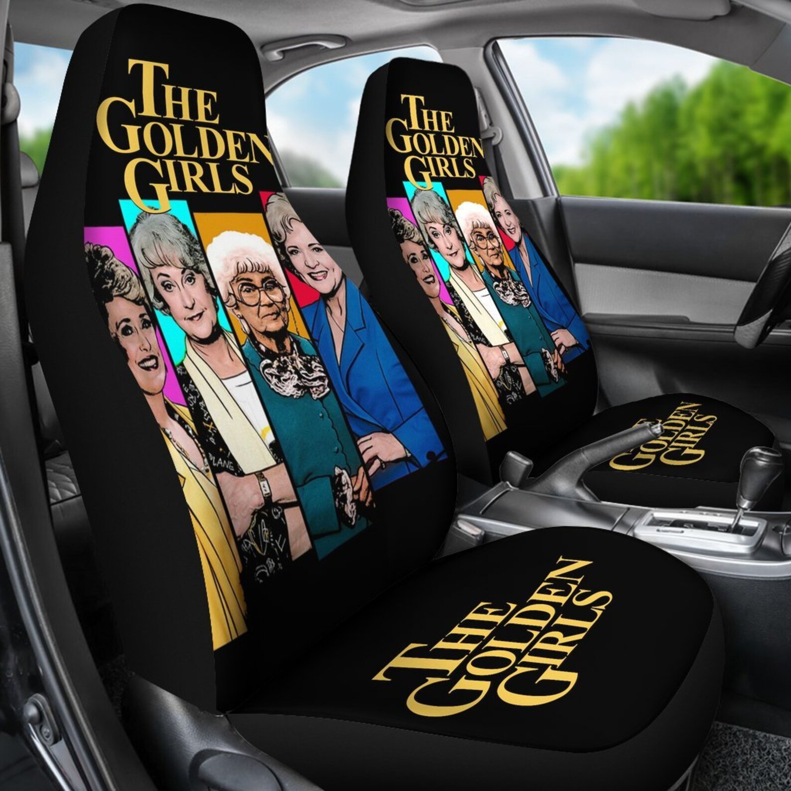 The Golden Girls Car Seat Covers Art TV Show Fan Gift Etsy