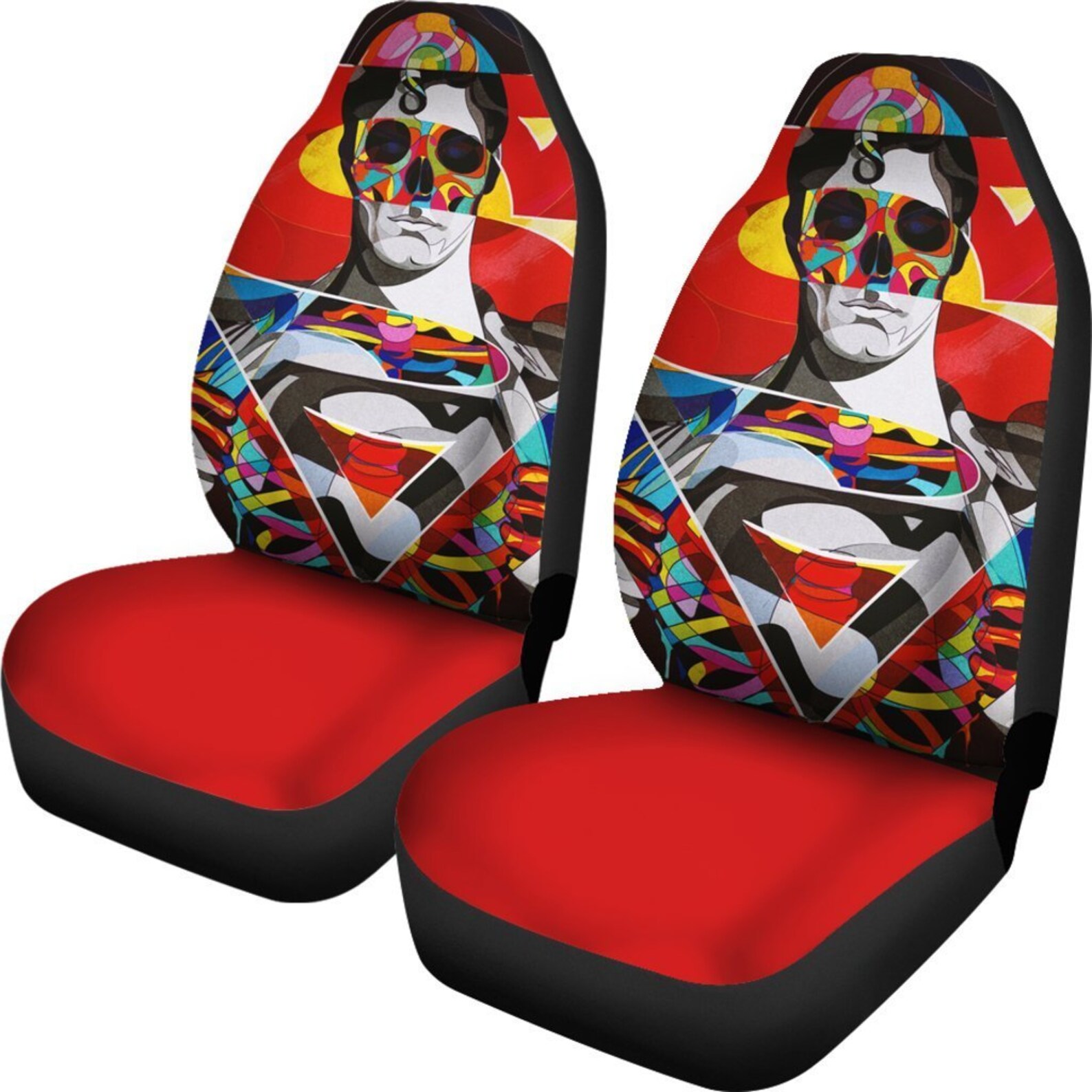 Superman Car Seat Covers Fan gift Car Seat Covers For Etsy