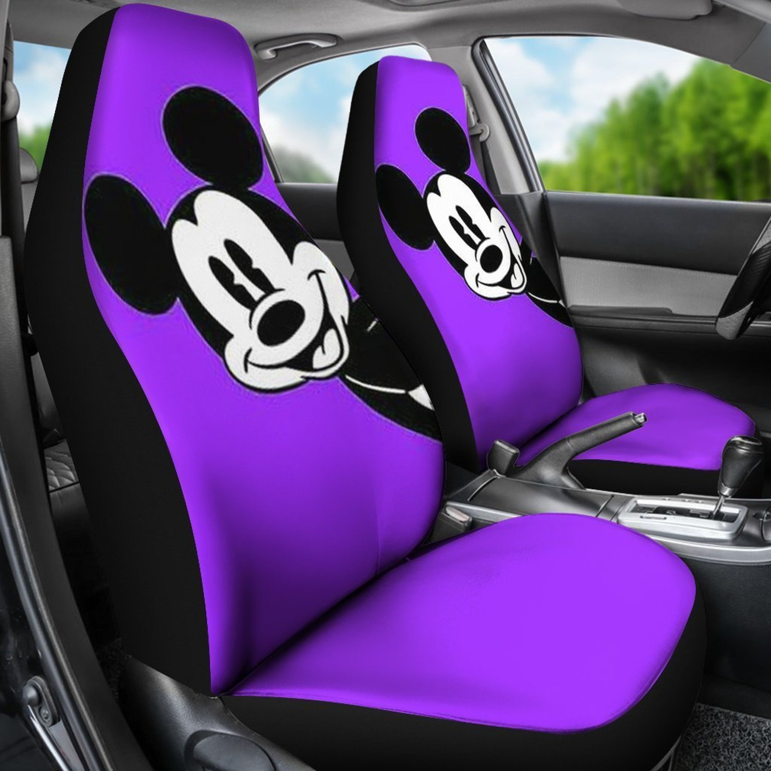 Mickey Mouse Car Seat Cover Studio Ghibli Car Seat Covers Etsy
