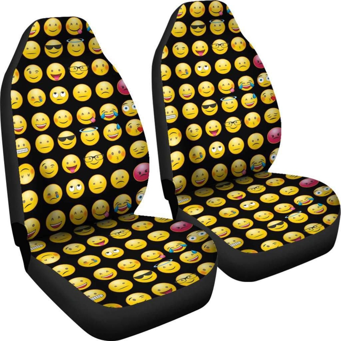 Emoji Smilie Car Seat Covers Amazing Gift Ideas Personalized Etsy