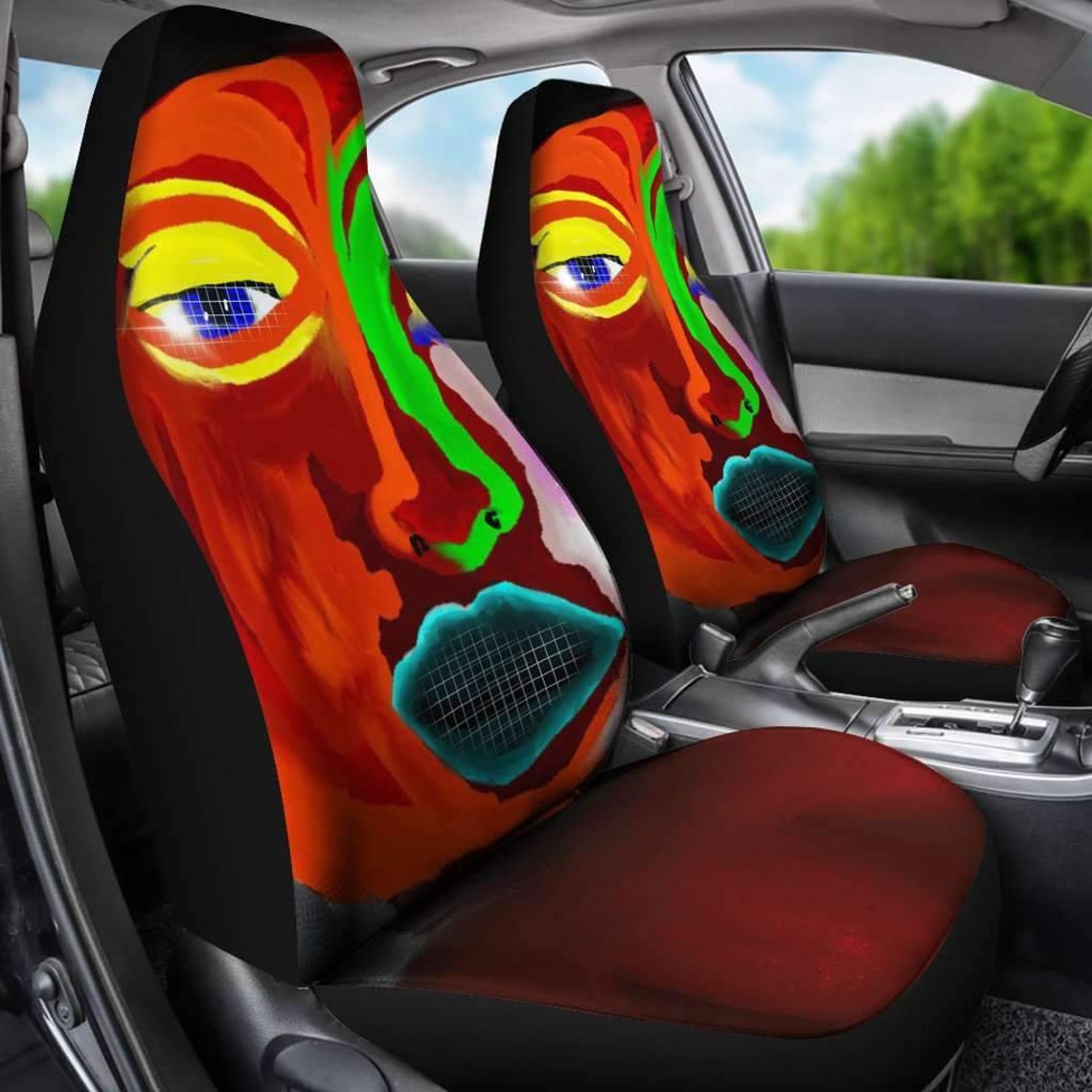 Face Colorful Car Seat Covers Amazing Gift Ideas Personalized Etsy