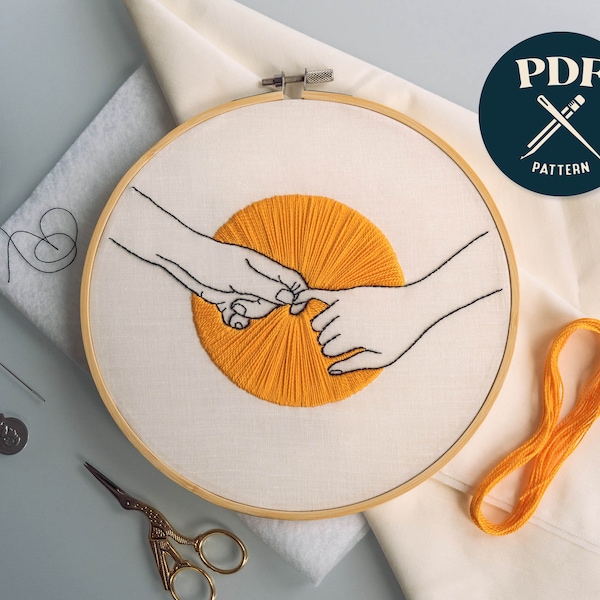 Hope Embroidery Pattern PDF | Digital Download | Modern Hoop Art