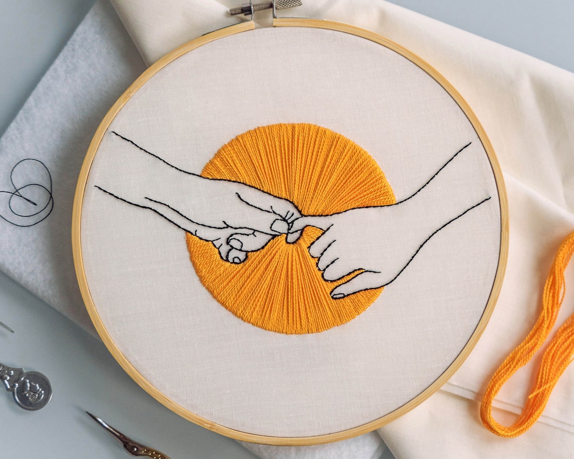 Hope Embroidery Pattern PDF Digital Download Modern Hoop Etsy Denmark