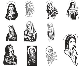 Download Virgin Mary Svg Etsy
