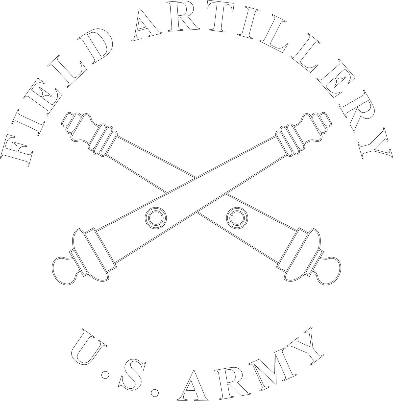 US Army Field Artillery Branch Svg Png Dxf Eps Cdr File | Etsy