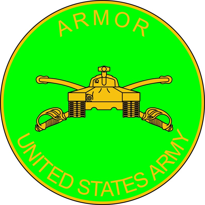 Armor Branch Plaque Svg Png Dxf Eps Cdr File US Army Etsy