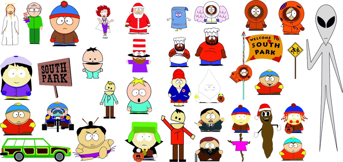 South Park SVG Bundle South Park Vector Kenny McCormick svg Etsy