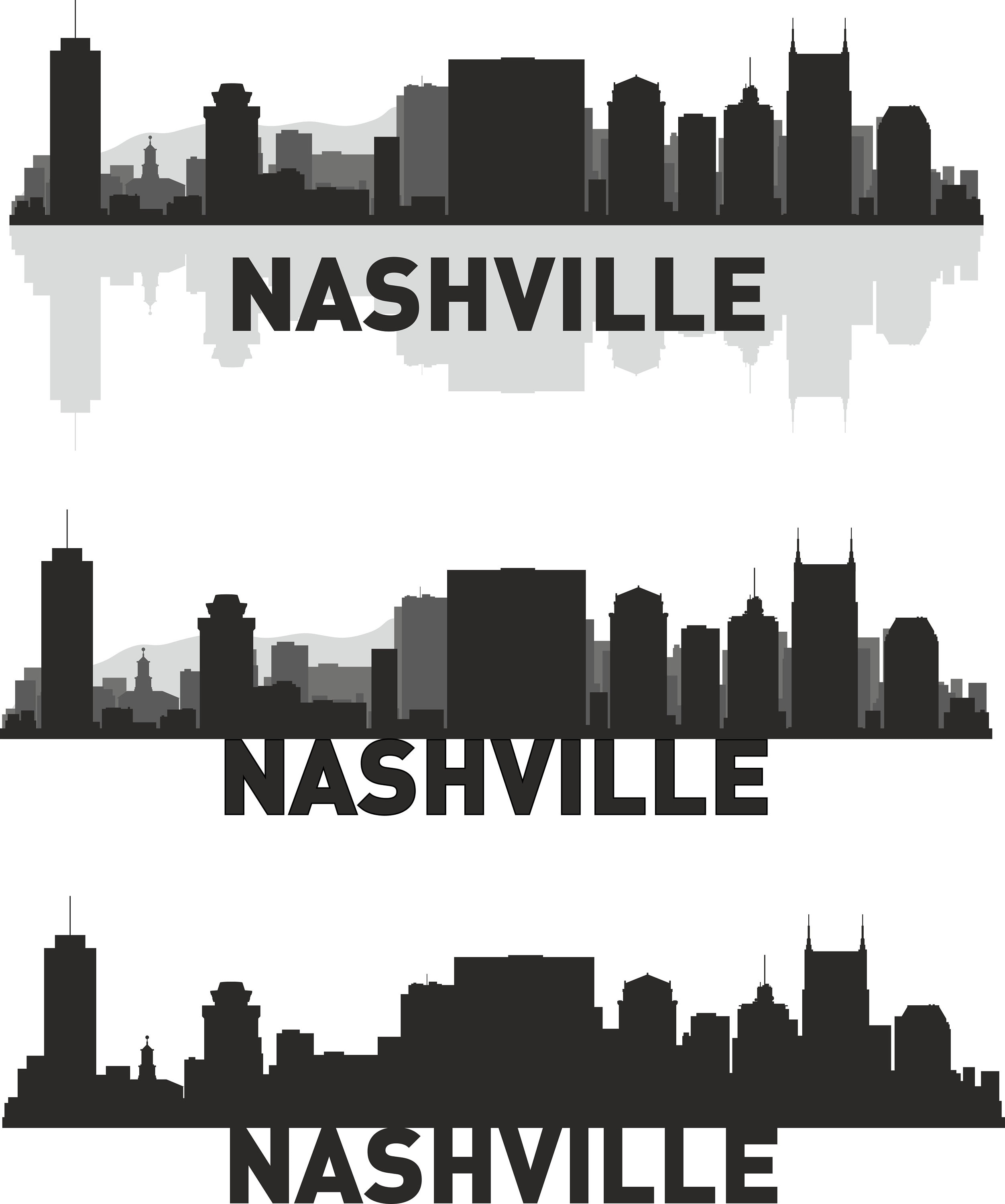 Nashville Skyline Svg Nashville SVG Nashville PNG Nashville | Etsy