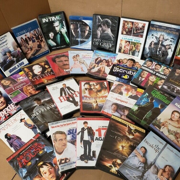 Lot Of 100 Dvd Action Family Drama Comedy Romance Sci-Fi Adventure Movie Random Bundle PG-R