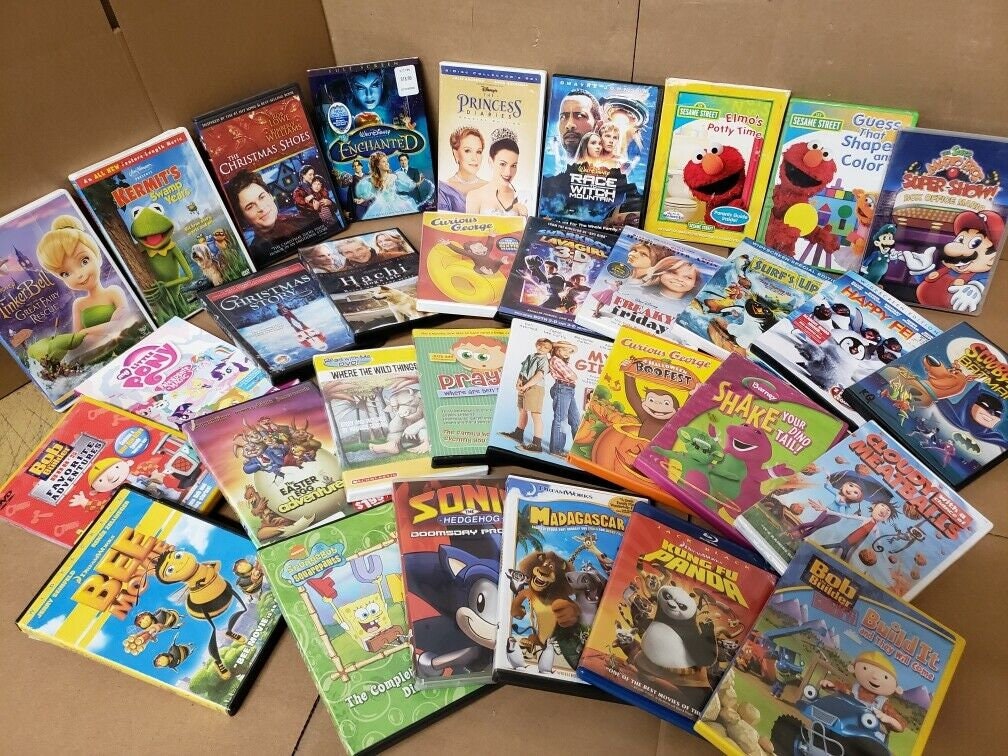 Lot of 10 Dvd Cartoon Family Children Classic Animated Kids Etsy