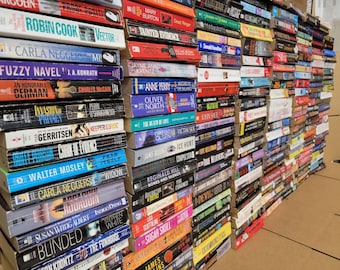 Lot Of 100 PBs Fiction Mystery Action Adventure Pulps Literary Collections Romance Mix Paperback Books INSTANT Collection Set FREE SHIPPING