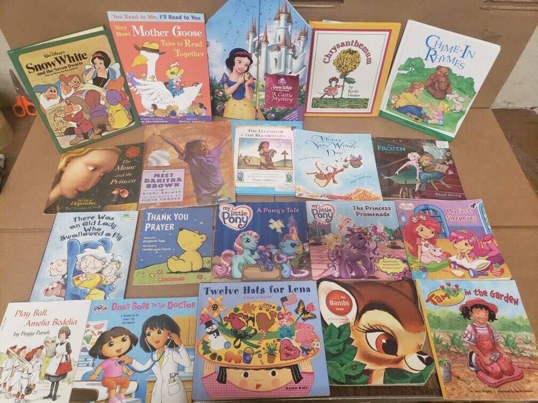 Lote De 10 Libros Para Niñas - Aprender A Leer, Cuentos Ilustrados, Varios Temas - Mezcla Aleatoria