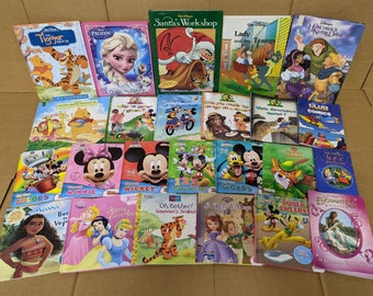 Lot Of 10 Walt Disney Popular Cartoon Children Kids Books-Mix *Random* Unsorted