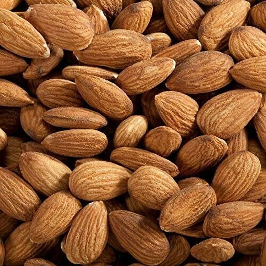 Raw Unsalted California Grown Almonds Wholesalebulk Size Etsy