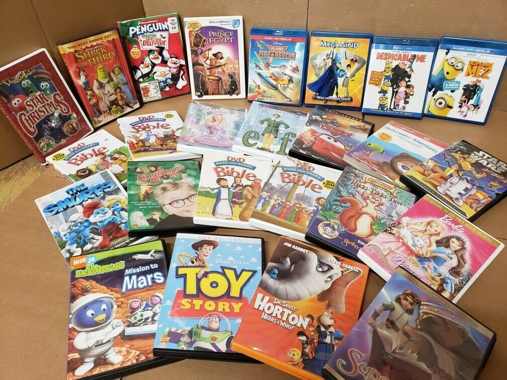 DVD – ANIMATED/CARTOON – LOT 4 –USED - cds / dvds / vhs - by owner