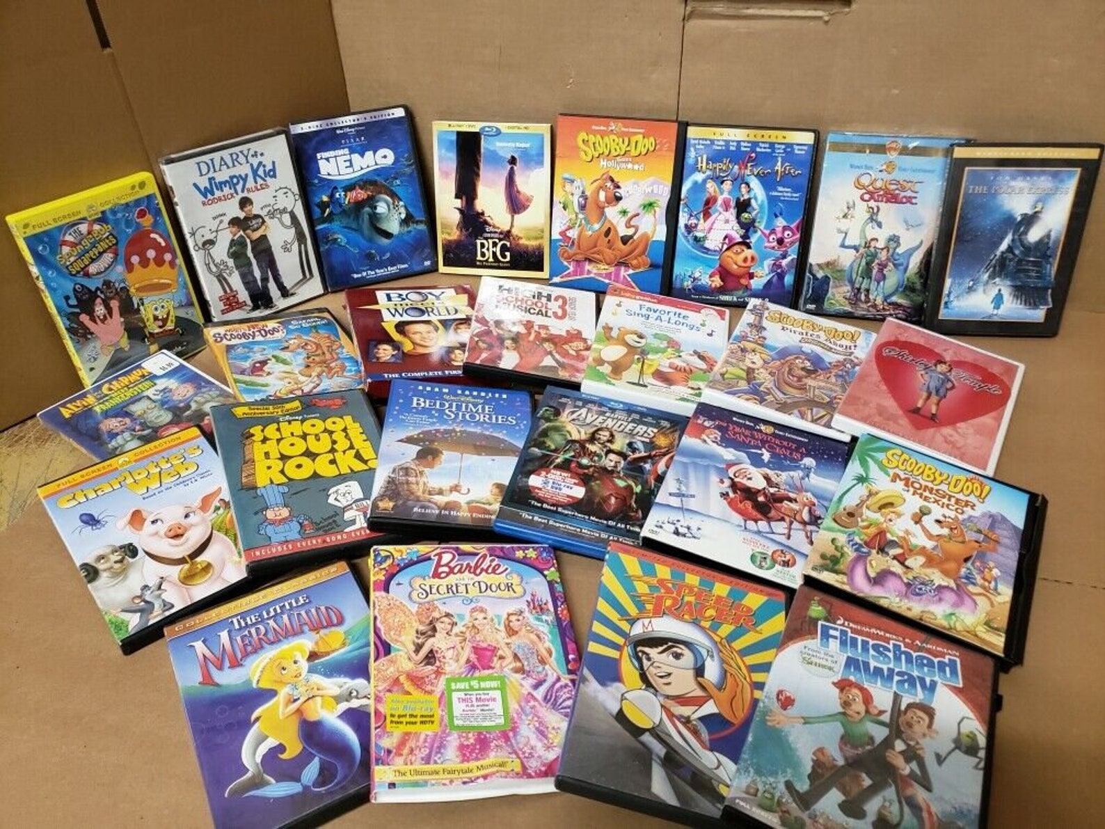 Lot of 10 Dvd Cartoon Family Children Classic Animated Kids Etsy