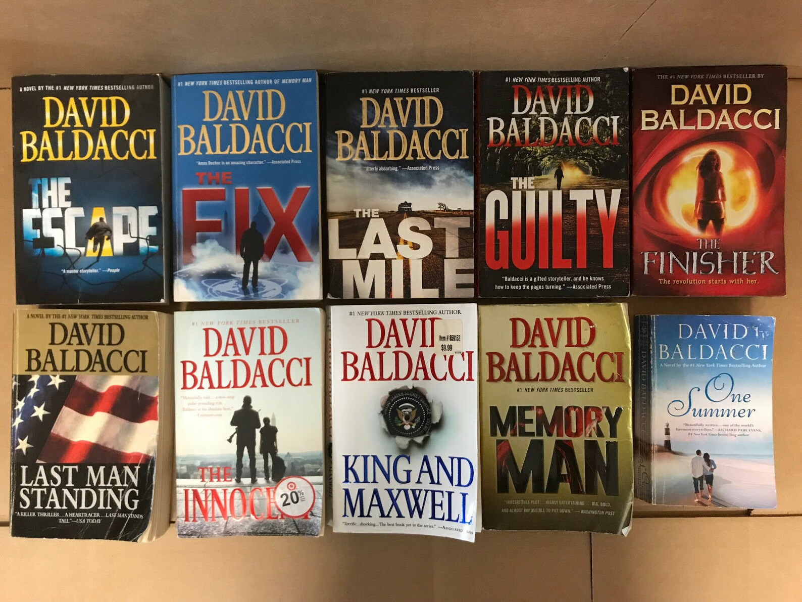 Lot of 10 David Baldacci Books King and Maxwell Will Robie - Etsy