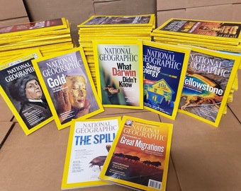 Lot Of 5 National Geographic Magazine Year 1930S-2010S Random Pick No Duplicates