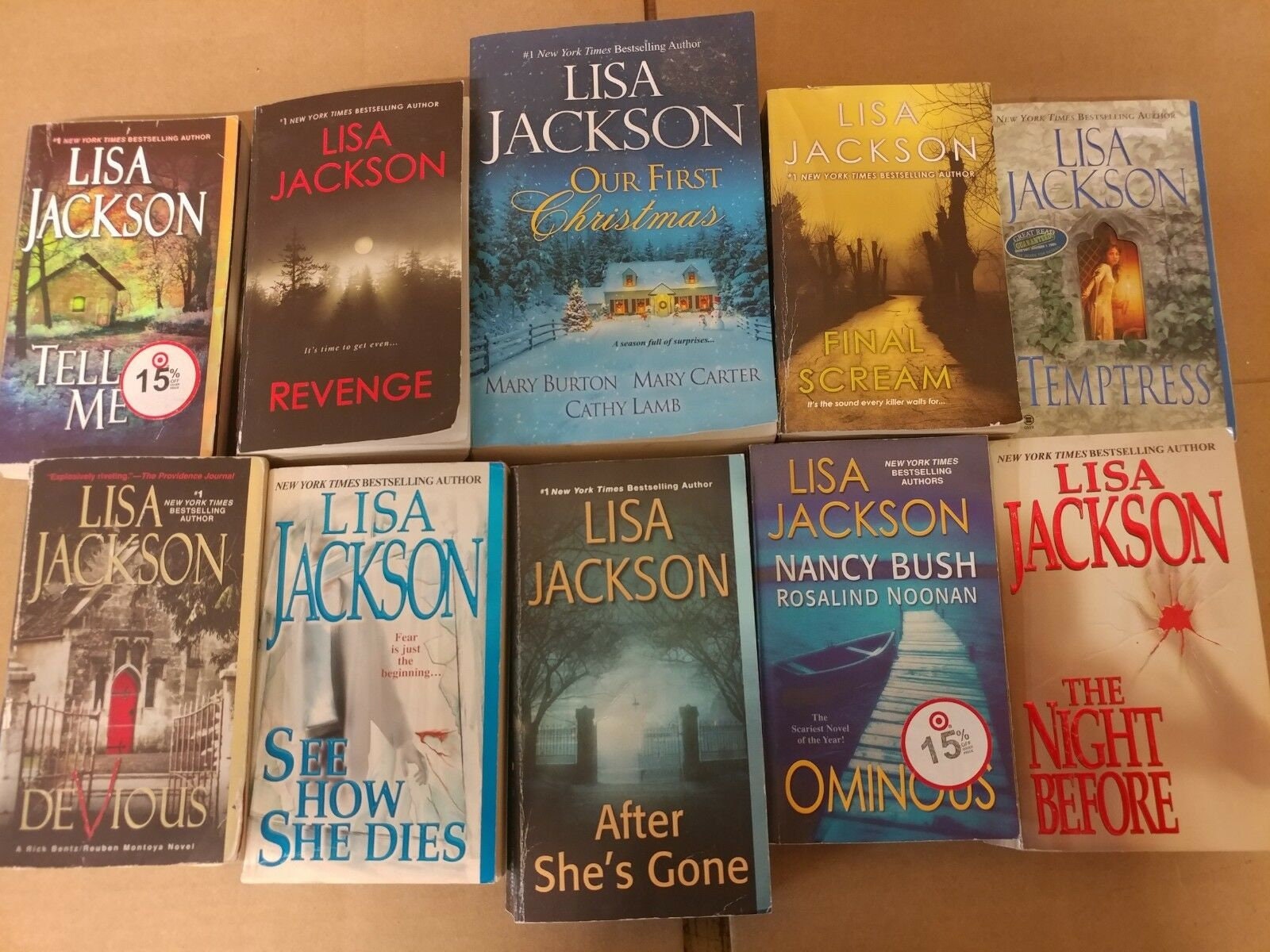 Lot Of 10 Lisa Jackson Mystery Books Regan Pescoli Selena | Etsy