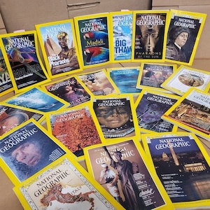 Lot Of 10 National Geographic Magazine Year 1940S-2010S Random Pick No Duplicates NATURE HISTORY CIVILIZATIONS