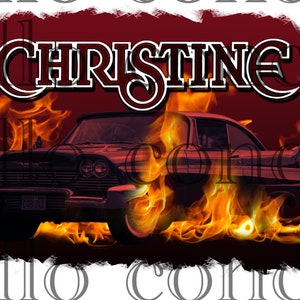 Christine Halloween  screen print, sublimation, PNG