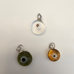 Vintage Glass Evil Eye Charms