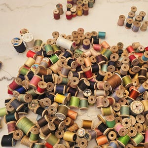 Vintage Wooden Spools Thread Cotton and Coats Star Belding & More, (Pick your own and at checkout choose quantity)