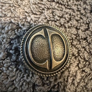 22 Vintage Sporrong Sweden Silver Tone CD Monogram Uniform Buttons – 20 Small 2 Large – Swedish Livery Metal Shank Buttons