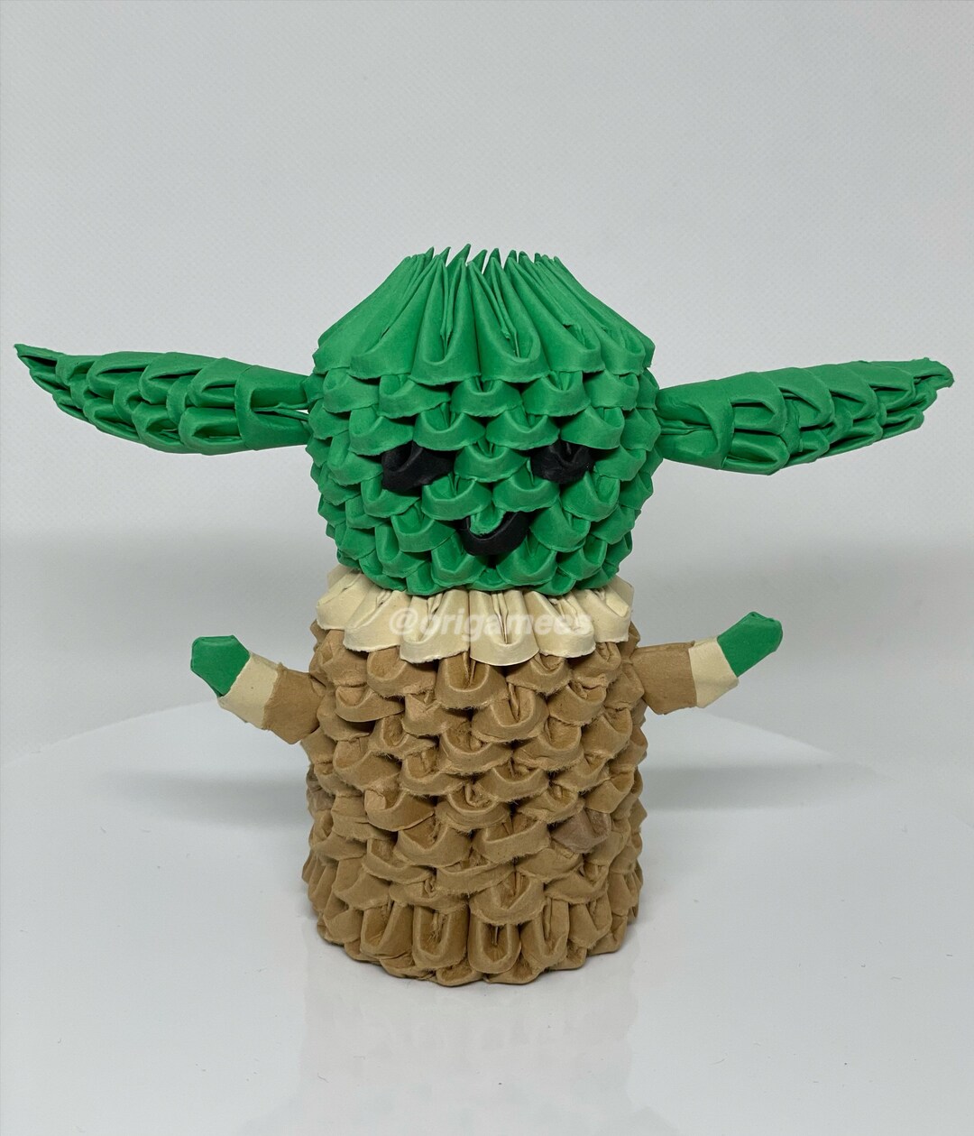 3D Origami Baby Yoda / Baby Grogu Etsy