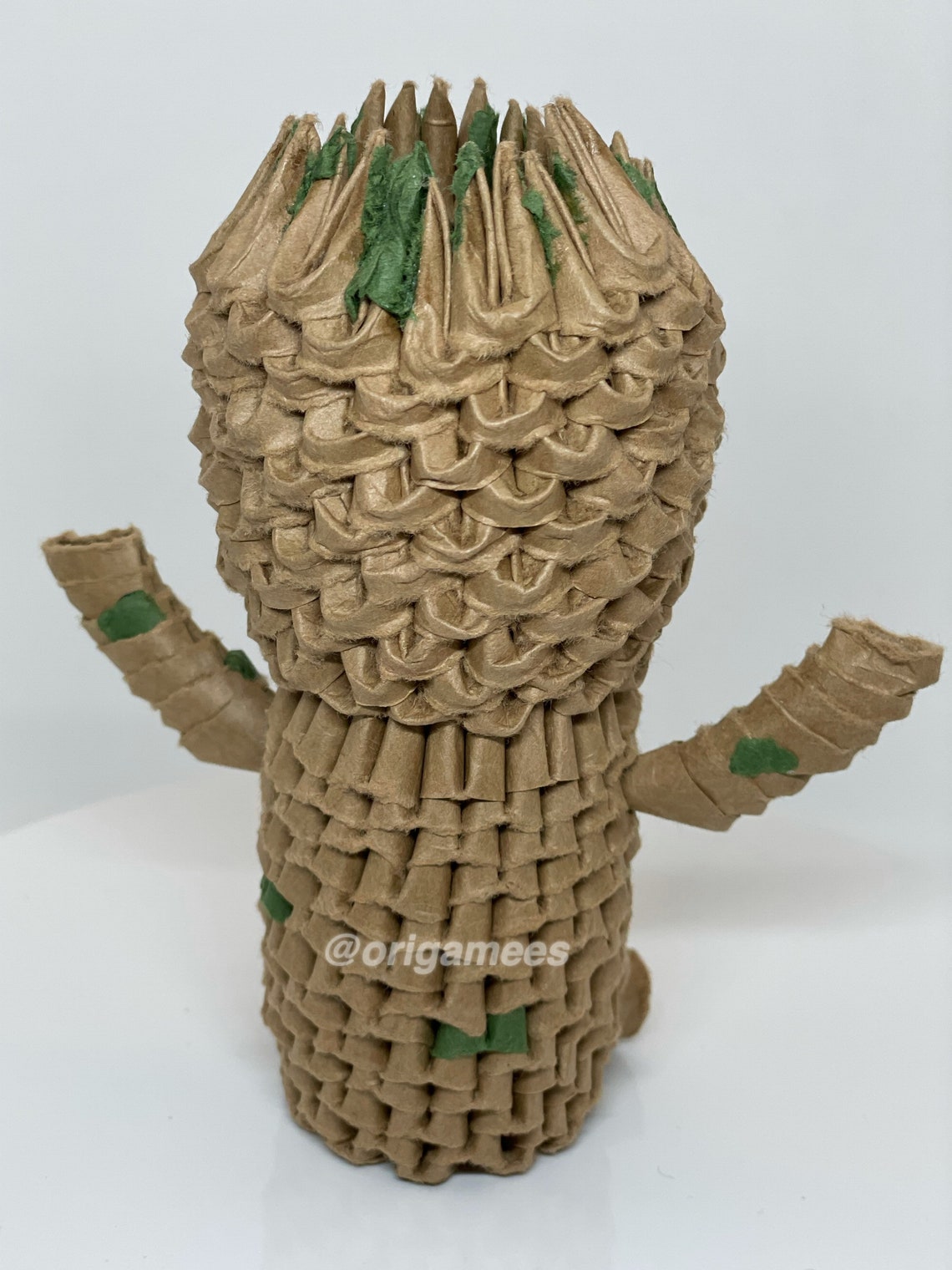 3D Origami Baby Groot Guardians of the Galaxy Marvel Etsy