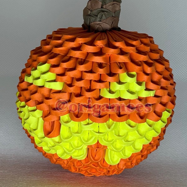 3D Origami Lit Jack O’ Lantern, Halloween, Pumpkin, Spooky Season