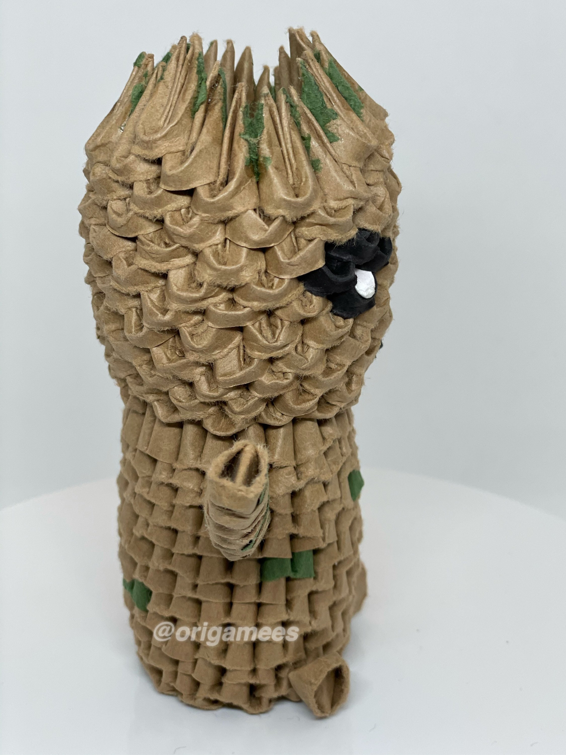 3D Origami Baby Groot Gardiens de la Galaxie Marvel Etsy