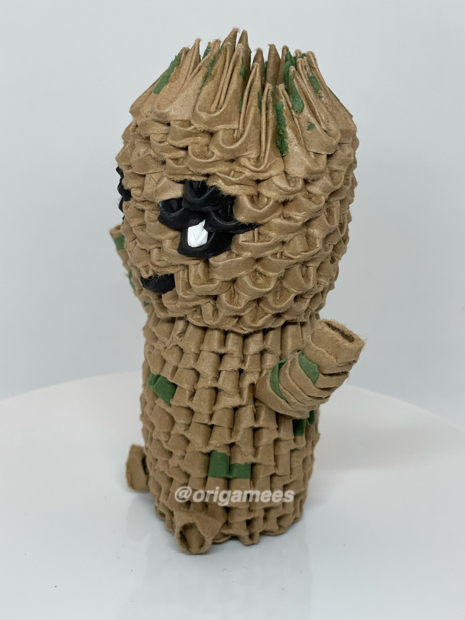 3D Origami Baby Groot Guardians of the Galaxy Marvel Etsy