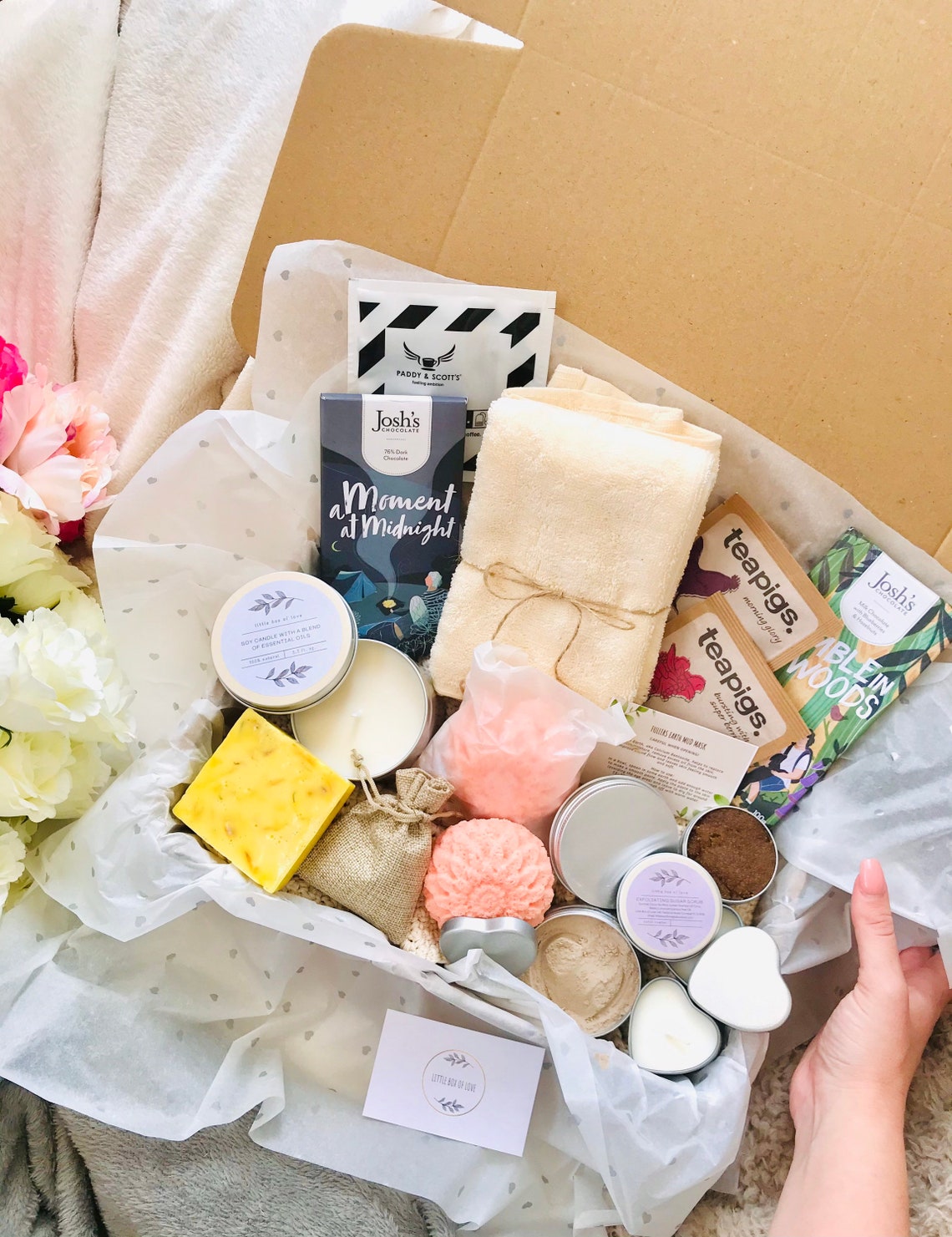 Couples EcoFriendly Pamper Hamper A Little Box of Love with Etsy