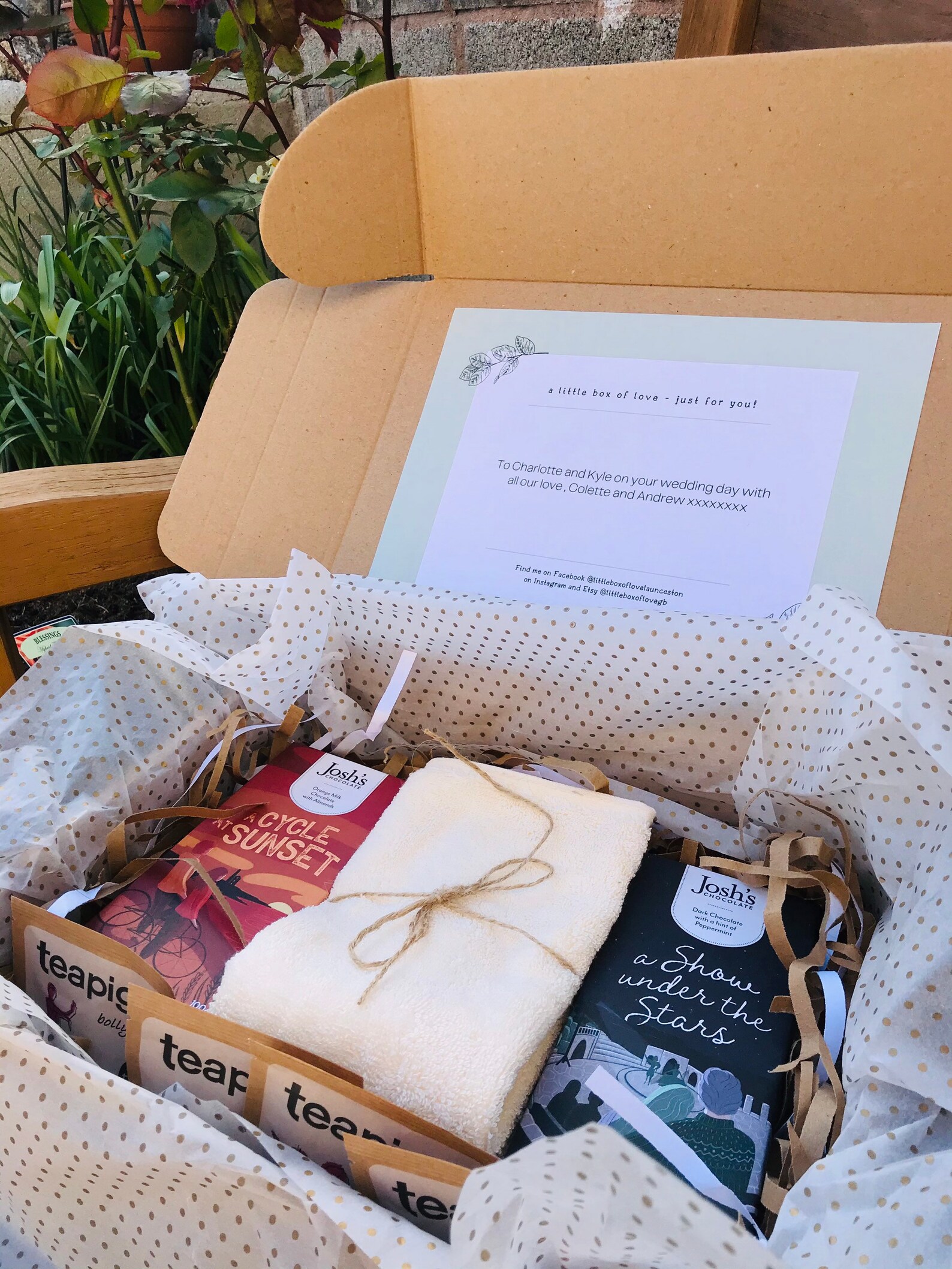 Couples EcoFriendly Pamper Hamper A Little Box of Love with Etsy