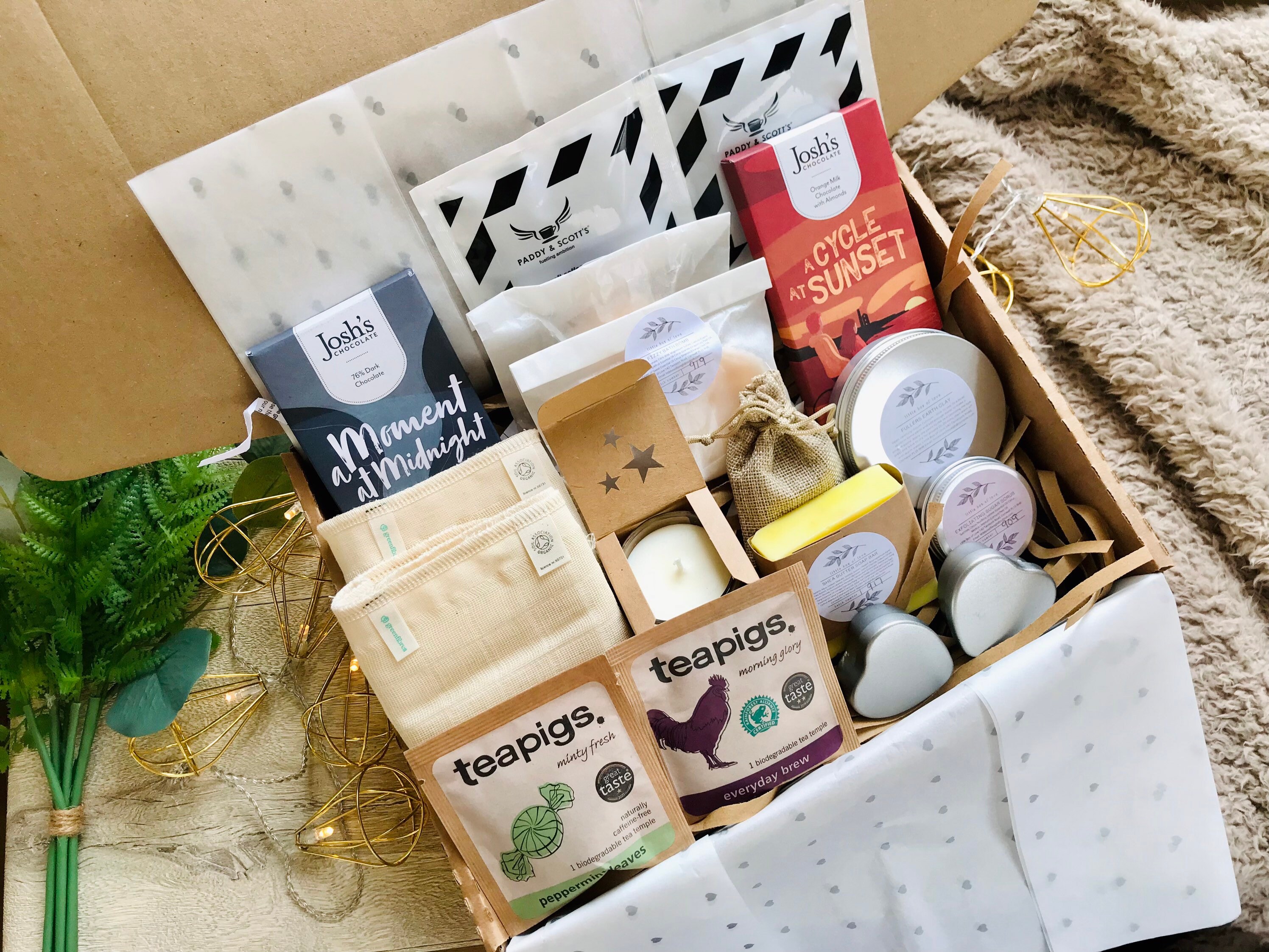 Couples EcoFriendly Pamper Hamper A Little Box of Love with Etsy